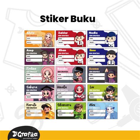 jual stiker buku pelajaran anak shopee indonesia