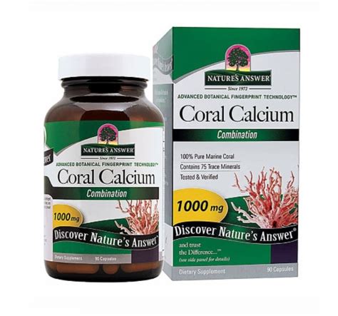 Natures Answer Coral Calcium Supreme Capsules 1000mg 90 Ct Ralphs