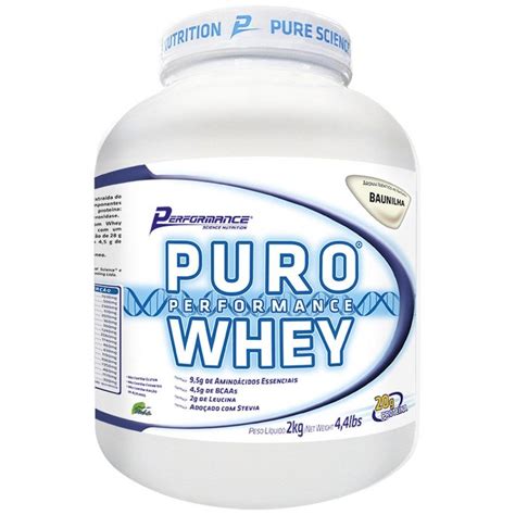 Puro Whey 2 Kg Performance Nutrition Baunilha Submarino