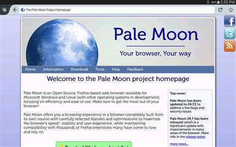 Скачать Pale Moon Web Browser Apk для Android