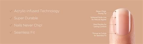 Kiss Salon Acrylic Nude French Nails Count Breathtaking Pack Amazon Ca Beauty