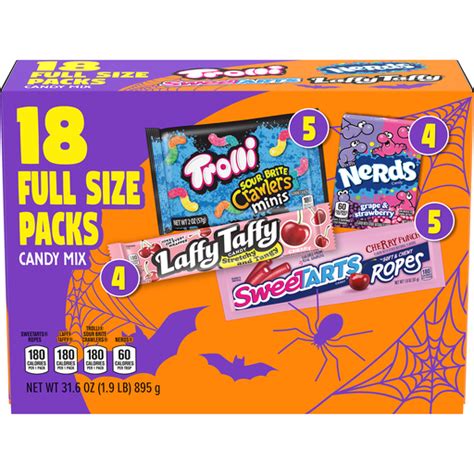 Brachs Nerds Trolli Sour Brite Crawlers Minis Laffy Taffy Cherry