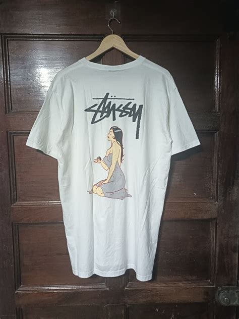 Authentic Stussy 8 Ball Naked Girl Men S Fashion Tops Sets Tshirts Polo Shirts On Carousell
