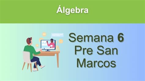 Álgebra Semana 6 Pre San Marcos UNMSM Solucionarios San Marcos