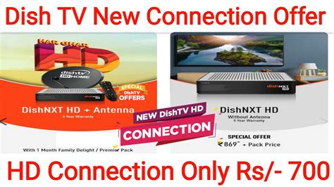 Dish Tv New Connection Offers Get Dish Tv Hd Set Top Box Only Rs