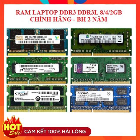 Ram Laptop 8gb 4gb Ddr3 Ddr3l Bus 1600 Nhiều Hãng Hàng Chính Hãng Bh