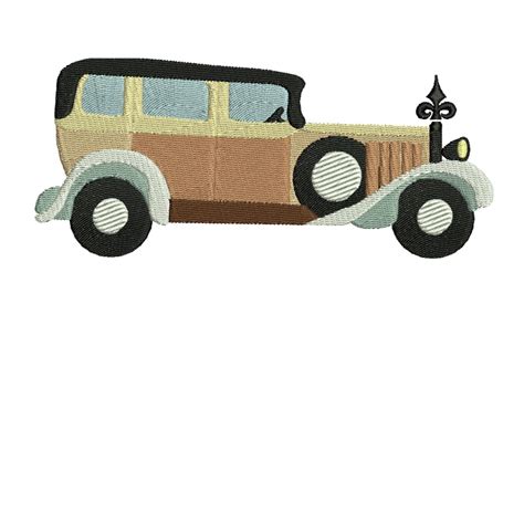 Sale Price Embroidery Design Vintage Car 1 Embroidery 2 Sizes