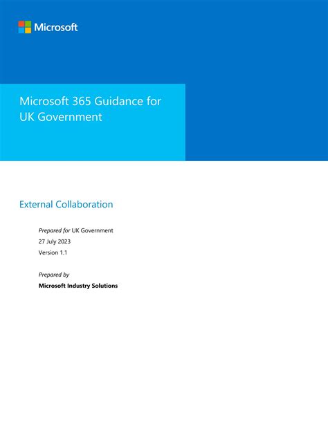 microsoft  collaboration blueprint  uk government technical