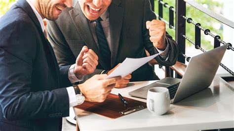 Businessmen Success Gesture Cheerful Concept Premium Photo Rawpixel