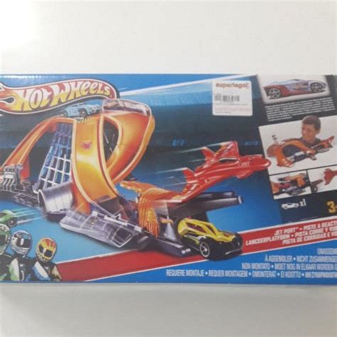 Hot Wheels Pista Jet Port nova embalagem está aberta Shopee Brasil