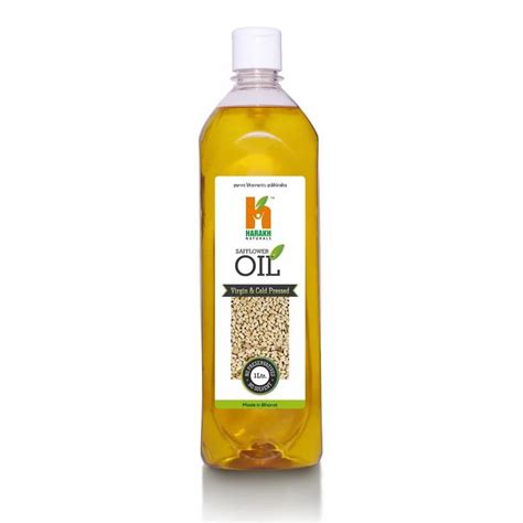 Ltr Harakh Naturals Cold Pressed Safflower Oil At Bottle