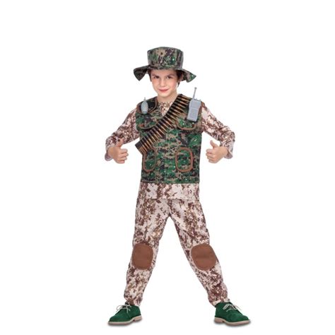 Disfraz De Militar Camuflaje Infantil Por 31 75