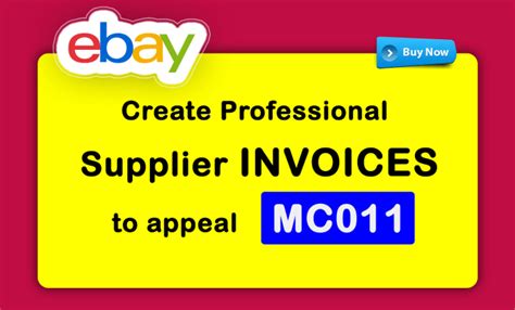 Create Professional Supplier Invoice For Ebay Mc011 Restriction