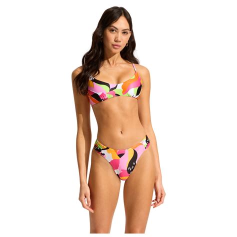 Seafolly Rio High Leg Ruched Side Pant Bikini Bottom Women S Free