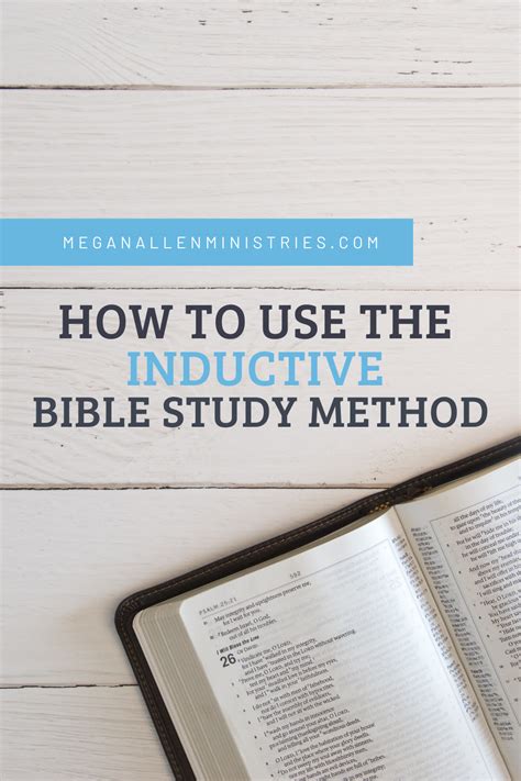 Learn How To Study The Bible For Yourself Using The Inductive Bible