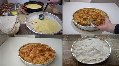 Pite Byrek Me Pete Te Pjekura Qumesht Dhe Kungull Receta Tradicionale E