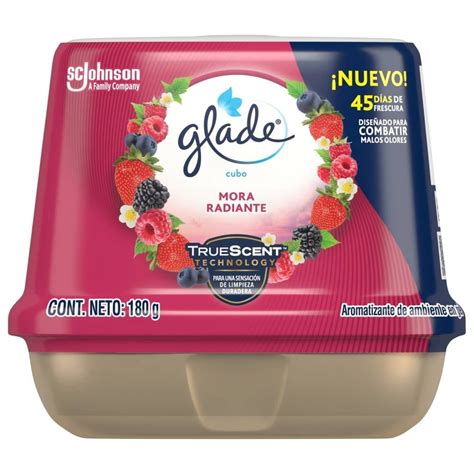 Aromatizante En Gel Glade Cubo Mora Radiante G Walmart