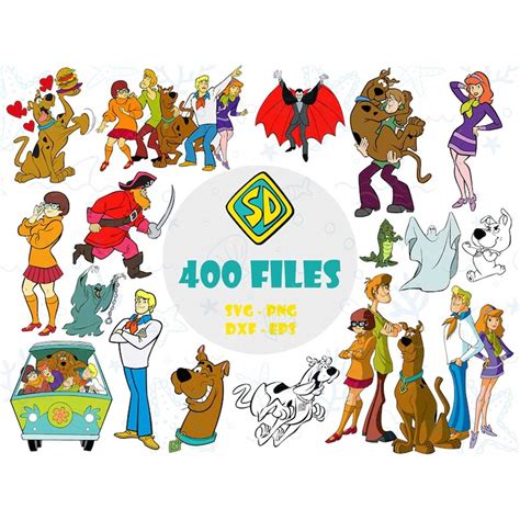 Scooby Doo Clip Art Bundle Scooby Doo Svg Tshirt Design Sv Inspire Uplift