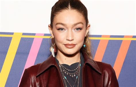 Wallpaper Look Pose Model Makeup Hairstyle Hair Gigi Hadid Gigi