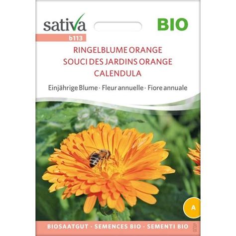 Sativa Bio Einjährige Blume Ringelblume Orange 1 Packung Bloomling