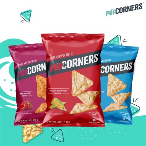 Popcorners Sweet And Salty Kettle Corn White Cheddar Sweet Chili 142g