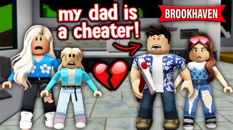 My Dad Was Cheating On My Mom Brookhaven Rp Mini Movie Roblox Youtube