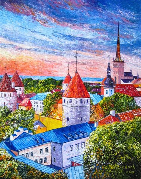 Sold Tallinn Estonia Painting By Elena Roush Saatchi Art