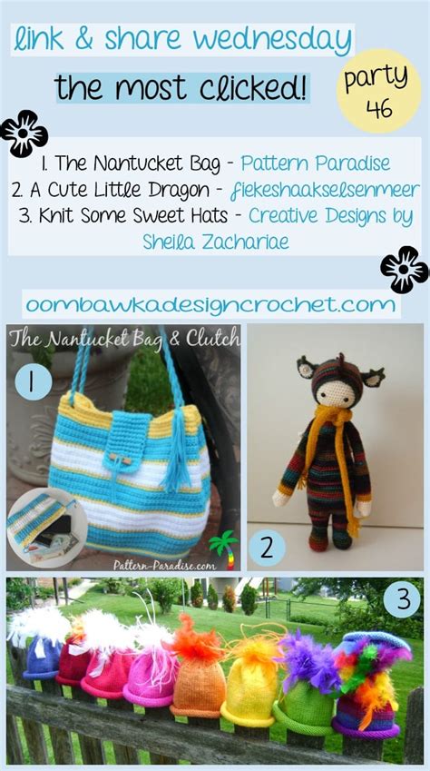 Link And Share Wednesday Party Oombawka Design Crochet