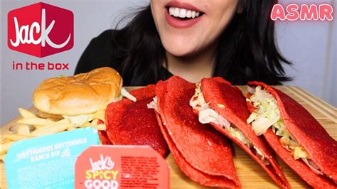 Asmr Jack In The Box Angry Monster Tacos And Jr Jack Youtube