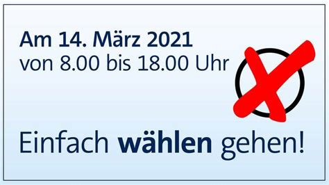 Landtagswahl Einfach W Hlen Gehen Nachricht Zum Lesen Und H Ren In