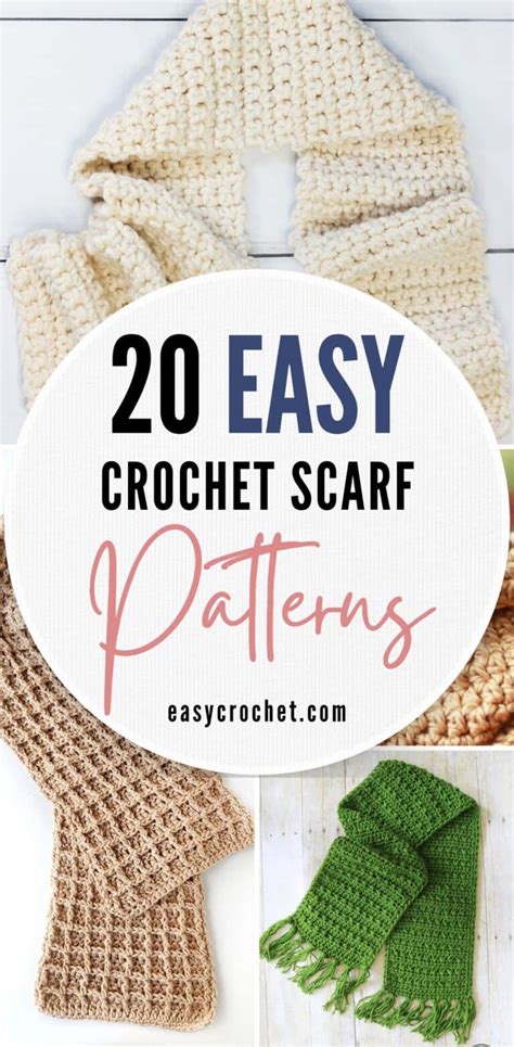 20 Free and Easy Crochet Scarf Patterns for Beginners - Easy Crochet ...