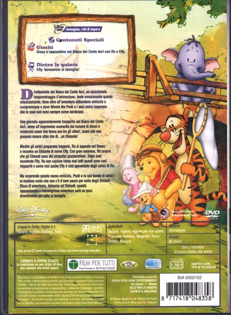 Winnie The Pooh E Gli Efelanti Dvd In Italiano Emporio Di Milo