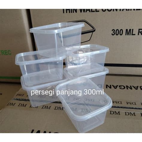 Jual Thinwall Persegi Panjang 300ml Thinwall Rectangle 300ml Food