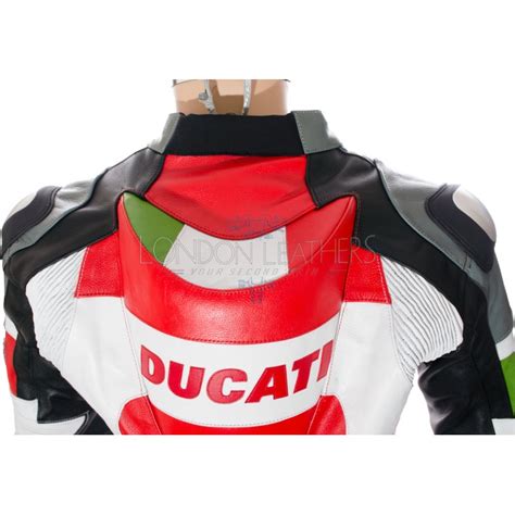 Ducati Corse Tri Colour Leather Motorcycle Suit