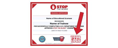 Stop The Bleed Licensing Program Update New Co Branded Certificates