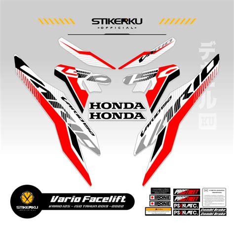 Striping Vario Facelift Motif Sticker Vario New All