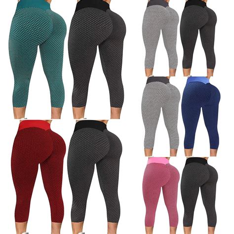 Pc Women S Casual Skinny Slim Hip Lifting Fitness Sports Yoga Seven