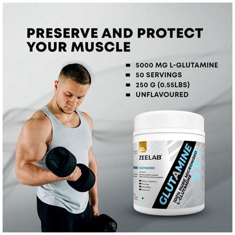 Buy Zeelab Pure Micronised Glutamine For Muscle Growth