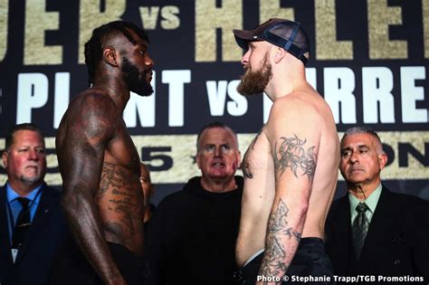 Weights: Deontay Wilder - 214½, Robert Helenius - 253¼ - Latest Boxing ...