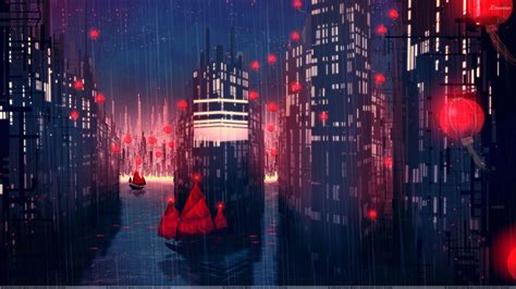 Rainy City At Night Wallpapers Top Free Rainy City At Night