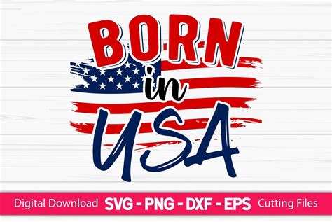 Born in USA Graphic by CraftartSVG · Creative Fabrica