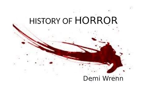 Pptx History And Conventions Of Horror Dokumen Tips