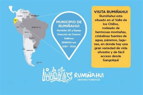 Mapa Turístico del cantón Rumiñahui