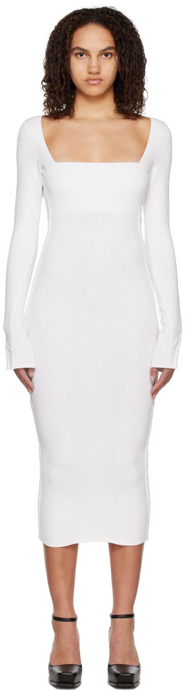 Off White Collette Midi Dress By Anna October On Sale