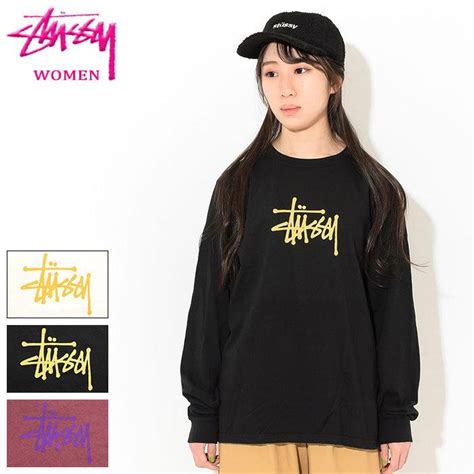 ステューシー Tシャツ 長袖 Stussy レディース Women Basic Stussy Pigment Dyed ピグメント