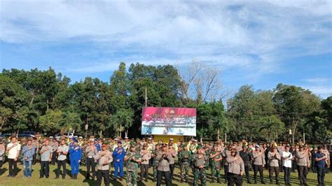 Perkuat Sinergitas Polres Bateng Dan Korem 045 Garuda Jaya Gelar Apel