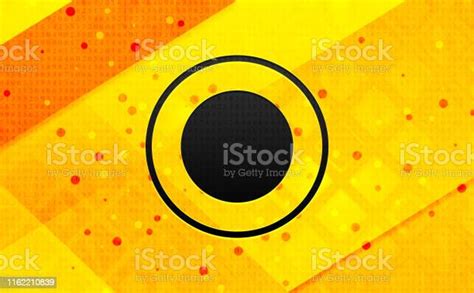 Record Icon Abstract Digital Banner Yellow Background Stock Illustration Download Image Now