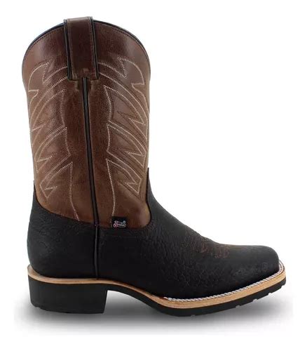 Botas Vaqueras Hombre Piel Cuello De Toro Suela De Trabajo