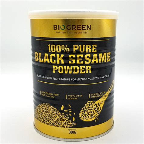 Biogreen Pure Black Sesame Powder G Exp Shopee Malaysia