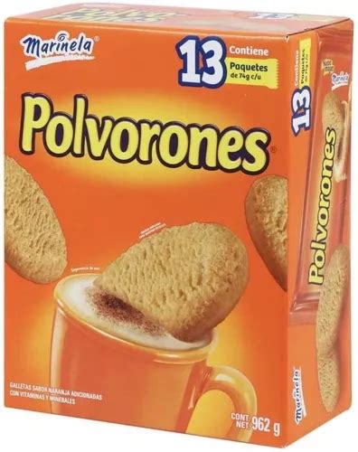 Polvorones Marinela Galletas Sabor Naranja Tama O Familiar En Venta En